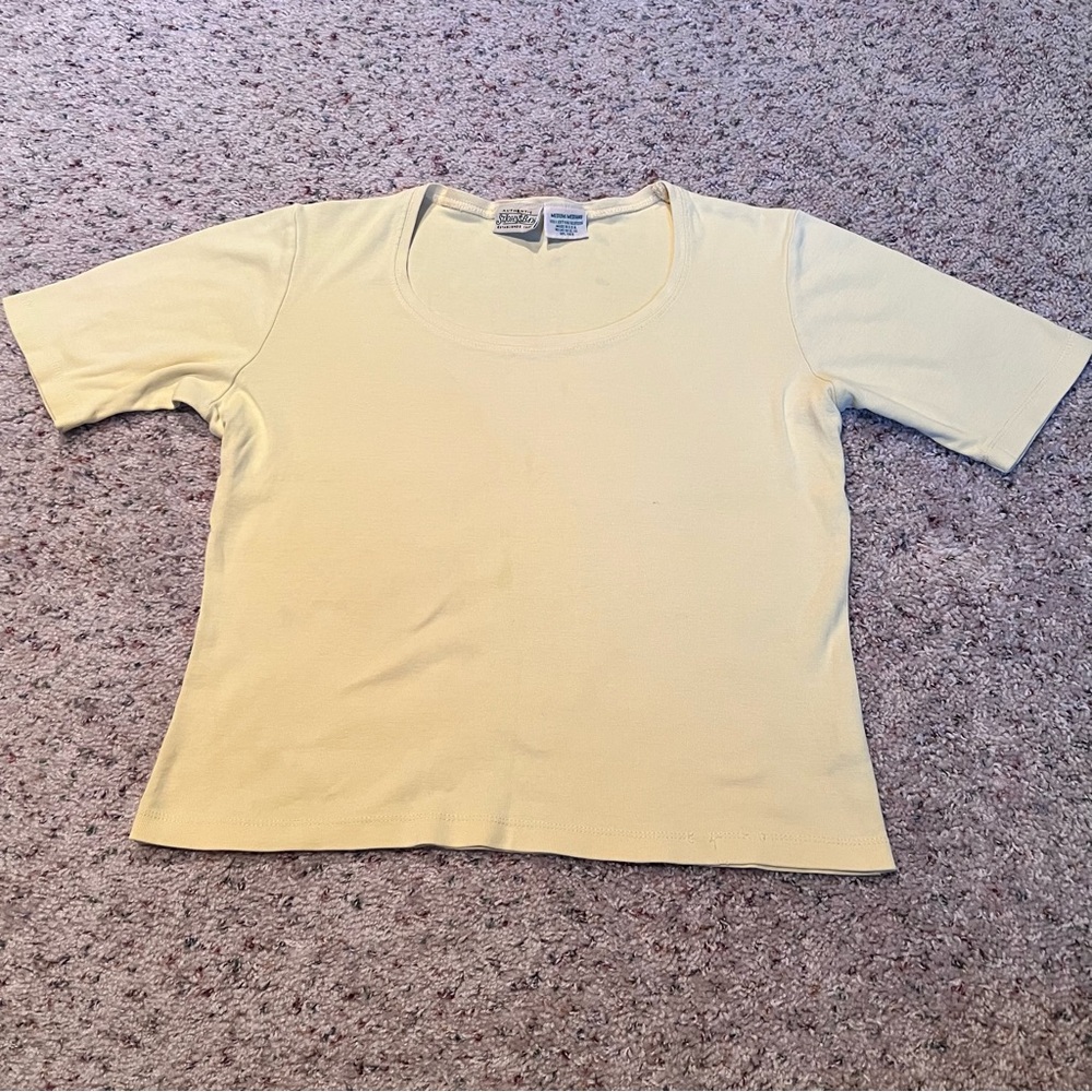 Yellow Short Sleeve Top